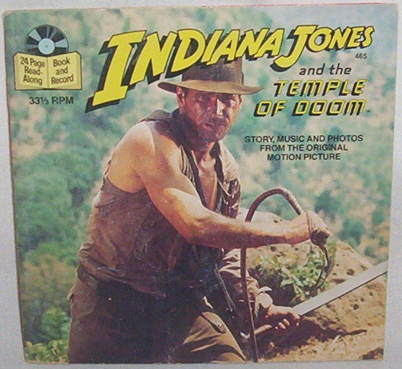 1984 Indiana Jones and the Temple of Doom book & record #465