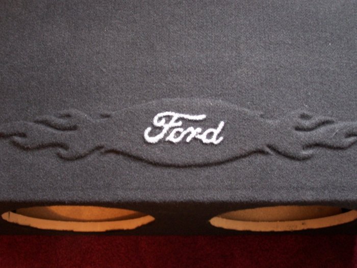 Dual 12" Ford 1 Speaker Box