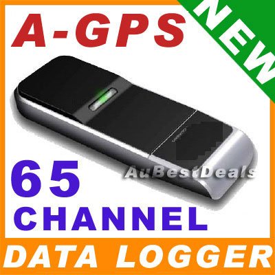 NEW 65 CHANNEL DATA LOGGER FUNCTION USB GPS RECEIVER A-GPS