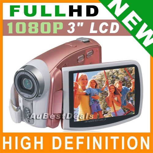 1080P SUPER HD 3" VIDEO CAMERA DIGITAL CAMCORDER AV-OUT