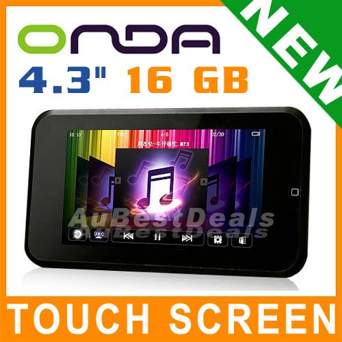 16G 4.3" ONDA VX787 TOUCH LCD CAR FM MP3 MP4 MP5 PLAYER
