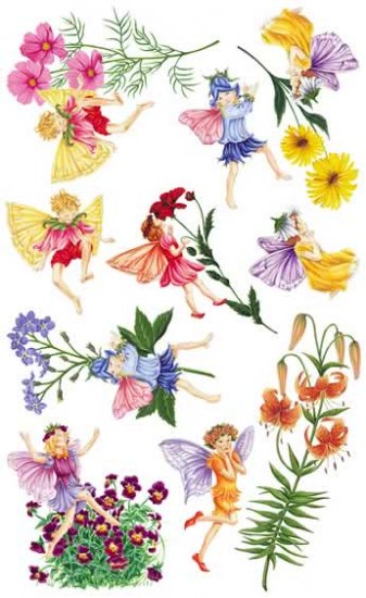 Tatouage Designs Wall Mural 9 Fairies with Flowers