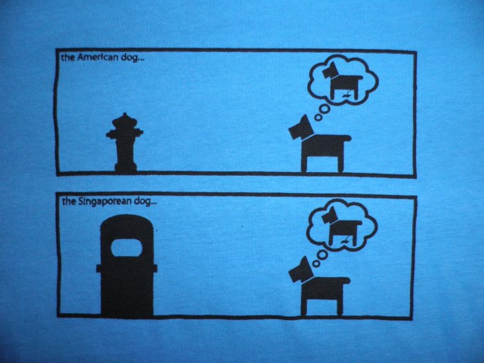 Dog Pee Location: American dog vs singapore dog (CODE: DPC)