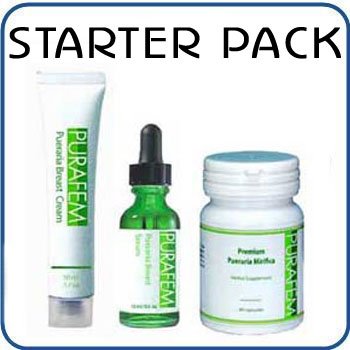 Safe & Natural PURAFEM PUERARIA MIRIFICA Breast Enlargement Enhancement Combo Pack