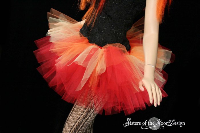 Flame dancer adult dance tutu Large