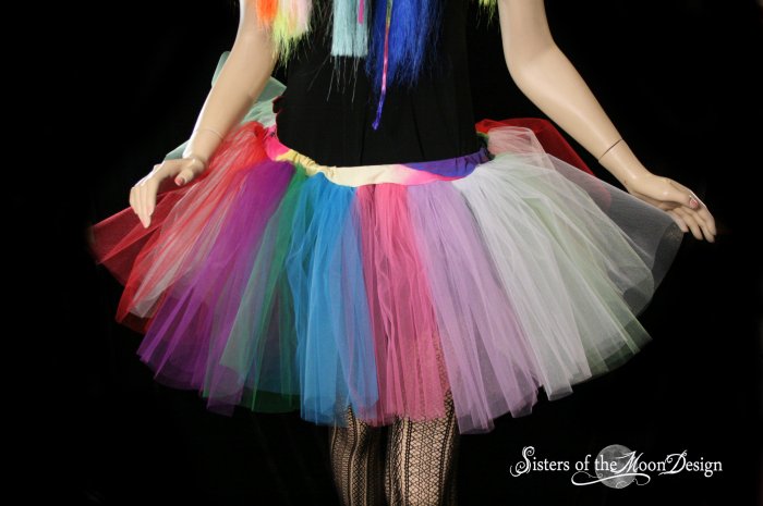 Lighter Random Rainbow Extra Poofy Tutu Skirt Adult Large