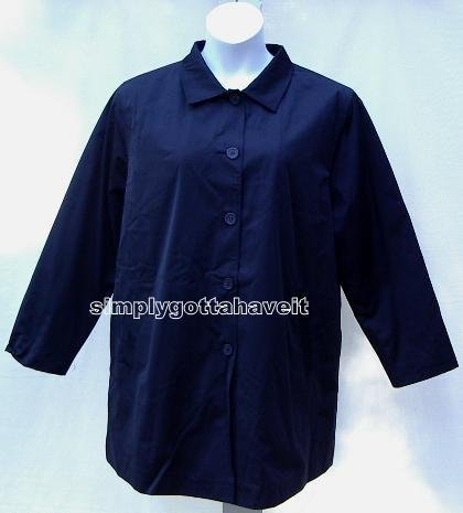 Weatherproof Cotton Sateen Fully Lined Topper Coat NWT 1X