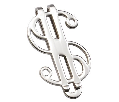 BRAND NEW Silver Dollar Sign Money Clip