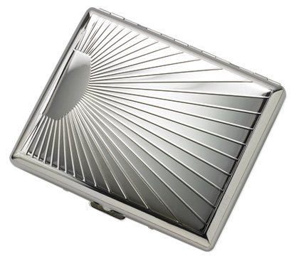 BRAND NEW Silver Sunray Metal Wallet