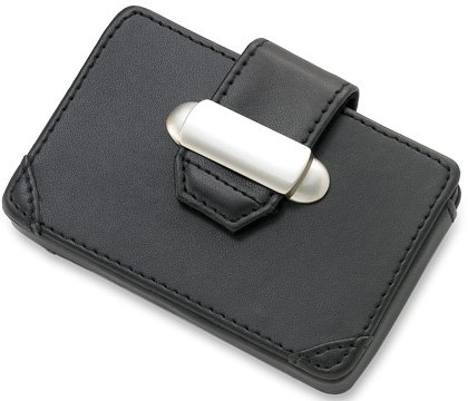 Black Business Card Case w/ Latch BRAND NEW