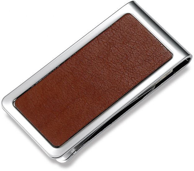Brand New BrownLeather Money Clip
