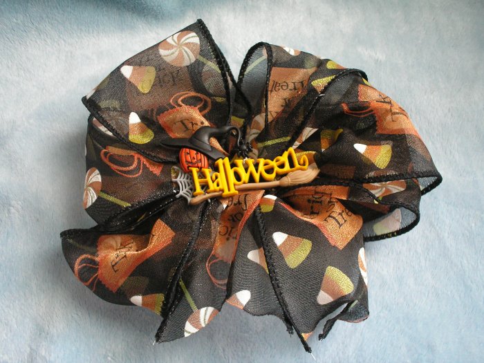 Halloween girls boutique Hairbow hair bow