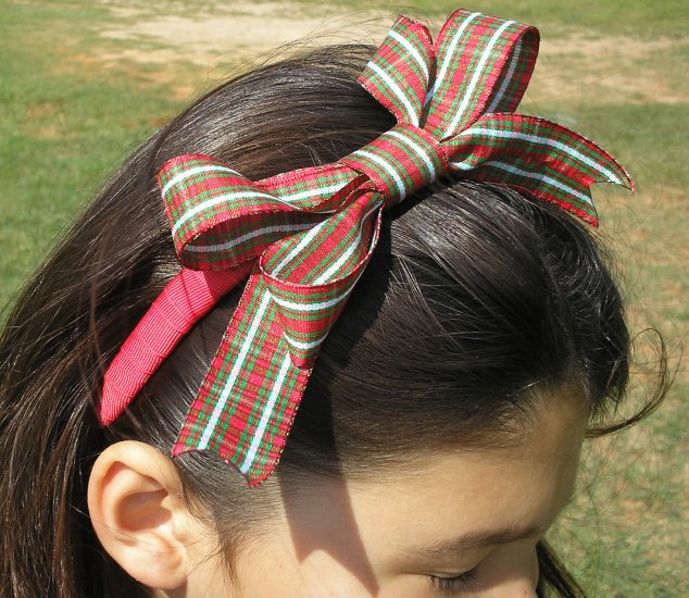 Holiday Plaid Boutique Headband