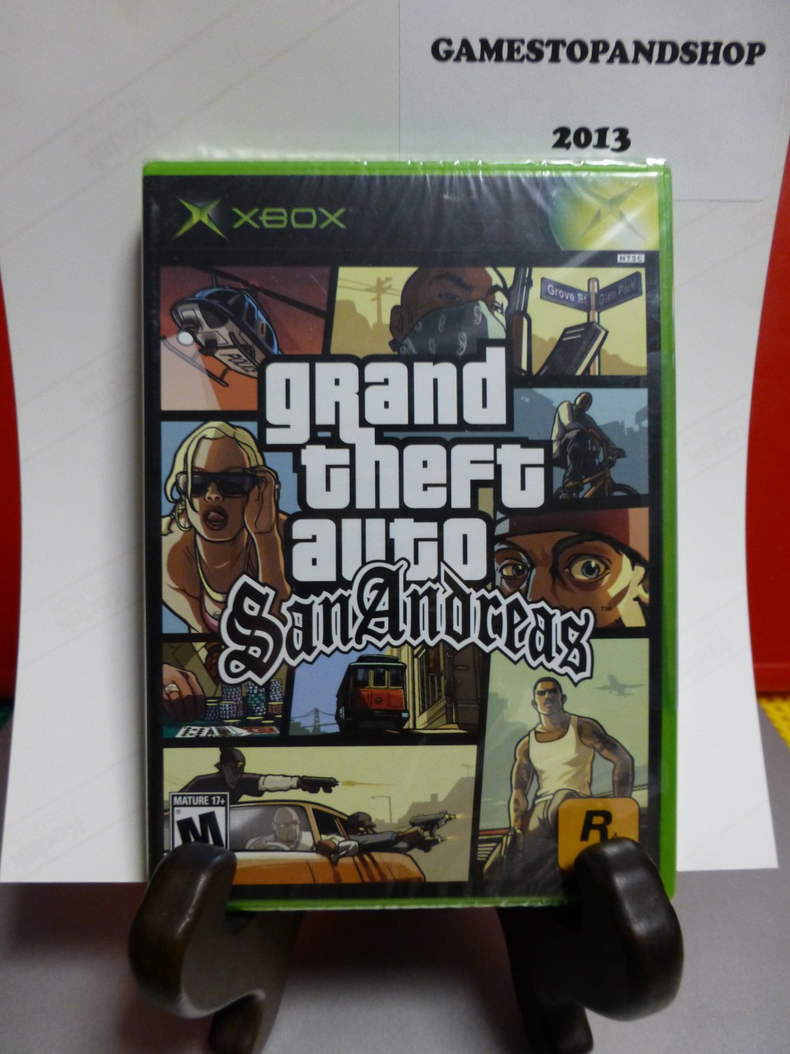 Microsoft Xbox Grand Theft Auto San Andreas (NEW) Rated M (FREE S&H)