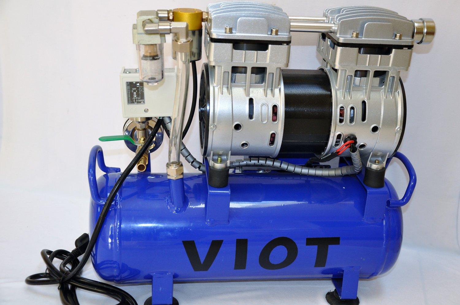 Automatic Vacuum System Twin Piston Oilfree Oilless High Performance