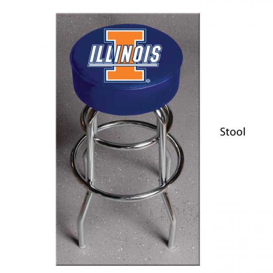 NCAA Illinois Fighting Illini Bar Stool