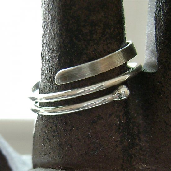 Transformation - Handforged Artisan Ring in Sterling Silver - size 6.5
