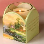 Sunset at Riverbend Farm" Votive Holder