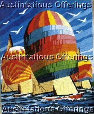RARE REINARDY SAILING WINDS LONGSTITCH NEEDLEPOINT KIT NAUTICAL INTEREST