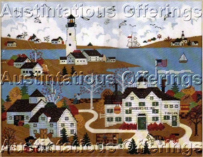 HTF WOOSTER SCOTT CROSS STITCH KIT MAINE HARBOR GULLS