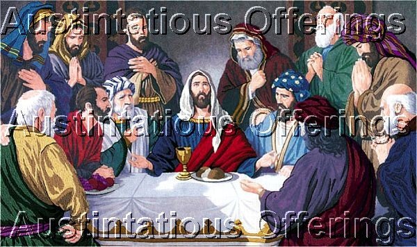 HIMSWORTH INSPIRATIONAL BREAD WINE CREWEL EMBROIDERY KIT JESUS CHRIST TWELVE DISCIPLES