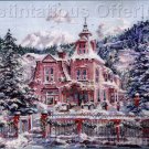 RARE MARTY  BELL VICTORIAN MANSION CROSS STITCH KIT CHRISTMAS HOME