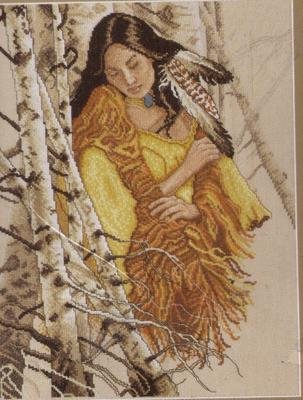EVENWEAVE NATIVE AMERICAN CROSS STITCH KIT BIRCH FOREST