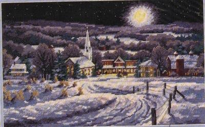 CHRISTMAS WINTER SLEIGHRIDE BY MOONLITE NEEDLEPOINT KIT