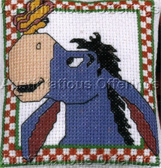 EEYORE CROSS STITCHKIT MINIATURE PILLOW ORNAMENT