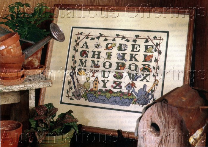 RARE JAVIER & FINWALL SAMPLER CROSS STITCH KIT GARDENER SAMPLER