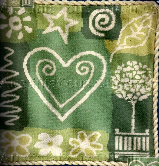 HARD TO FIND ERIKSSON NEEDLEPOINT PILLOW KIT LIFE SYMBOLS