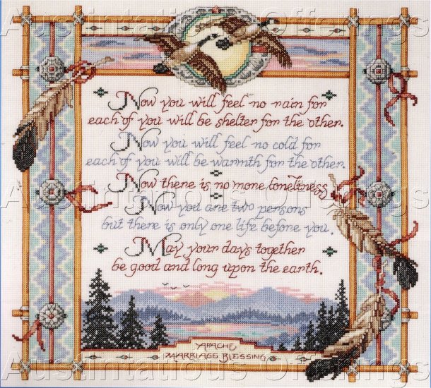 MARRIAGE BLESSING ORTON SAMPLER KIT RUSTIC NATIVE AMERICAN