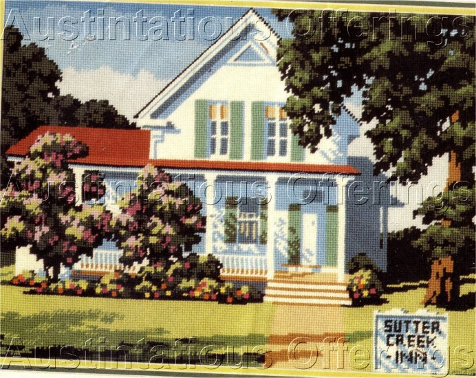 RARE REINARDY SUTTER CREEK COTTAGE NEEDLEPOINT KIT SUMMER BED & BREAKFAST