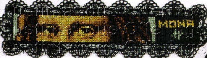 FINE ART REPRODUCTION BOOKMARK CROSS STITCH KIT MONA LISA EYES