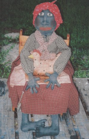 Raggedy Rhondas Dolls: Primitive Folk Art Cloth DOLL Mammy TOASTER