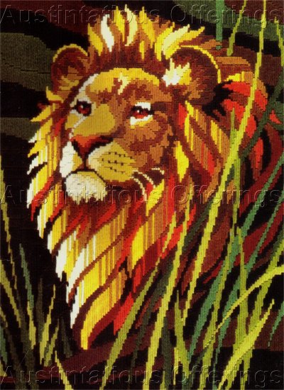 RARE REINARDY LION LONGSTITCH NEEDLEPOINT KIT