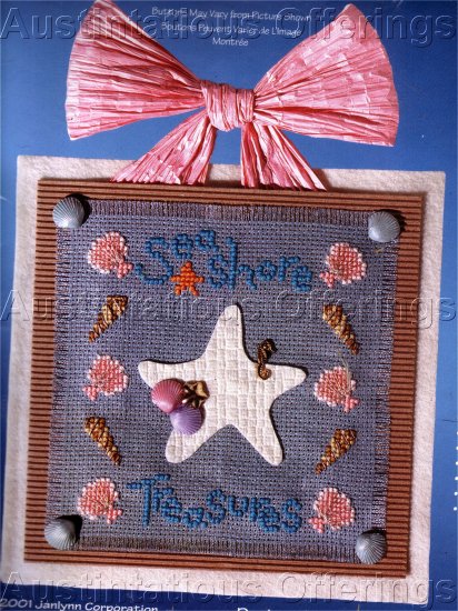 LILLIEBRIDGE CROSS STITCH CRAFT KIT SEASHORE TREASURES BUTTONS BEADS