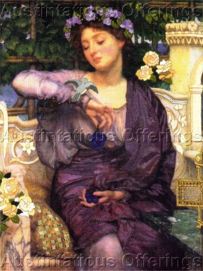 RARE POYNTER ART NOUVEAU CREWEL EMBROIDERY KIT LEONA'S SPARROW LIBRA LESBIA