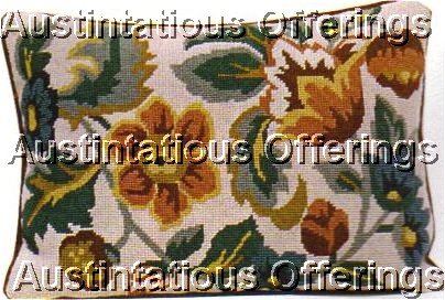 RARE FRENCH COUNTRY NEEDLEPOINT PILLOW KIT KLEIN DESIGN