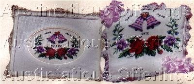 JEAN MCINTOSH FLORAL CROSS STITCH KIT ANNIVERSARY SAMPLER
