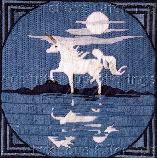 LONGSTITCH NEEDLEPOINT KIT REFLECTING UNICORN