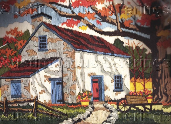 HARD TO FIND KRATZ AUTUMN FARM LONGSTITCH NEEDLEPOINT KIT