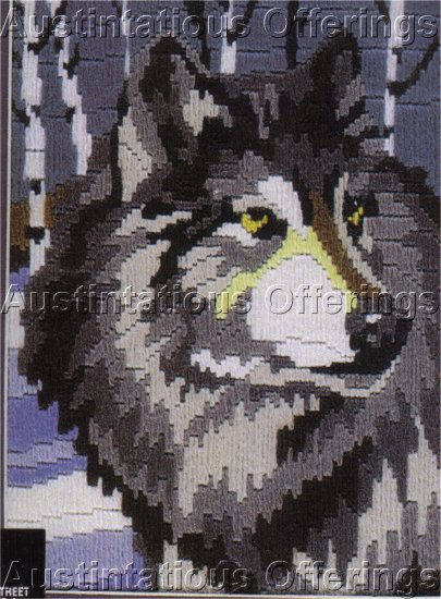REINARDY SNOWY WINTER WOLF LONGSTITCH NEEDLEPOINT KIT