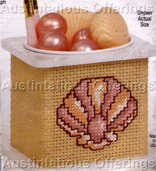 CROSS STICH KIT SEASHELL CONTAINER