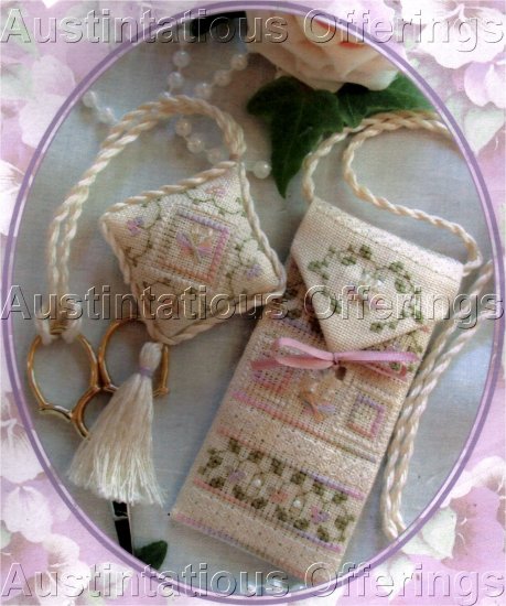 SIMPLY ELEGANT SCISSOR CASE AND FOB CROSS STITCH KIT