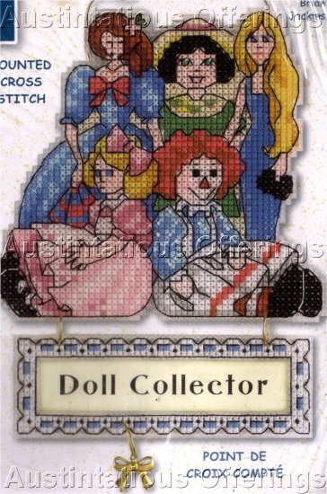 COLLECTION OF DOLLS WHIMSEY SAMPLER SIGN DOLL COLLECTOR CROSS STITCH KIT