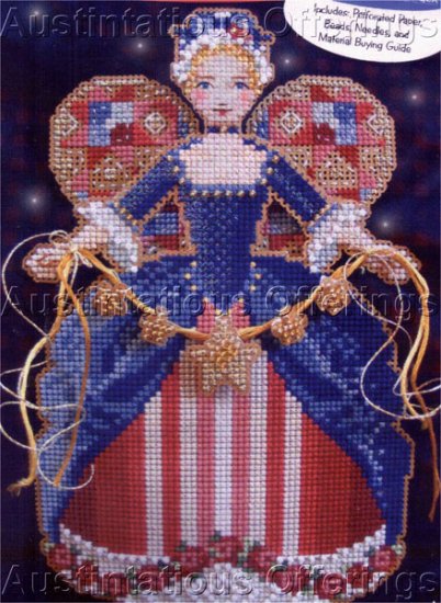 Christmas Spirit Angels Bead Cross Stitch Kit Brookes Books America