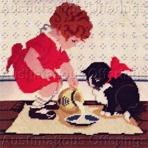 RARE JESSIE WILLCOX SMITH NEEDLEPOINT KIT MAG COVER REPRODUCTION GOOD HOUSEKEEPING MARCH 1920