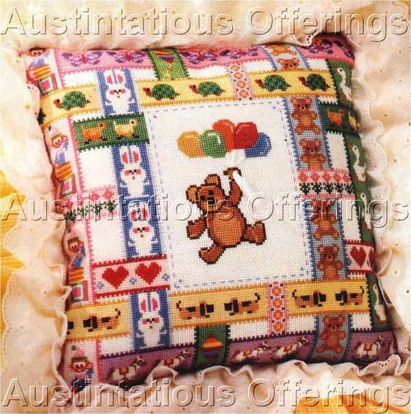 Dawne Marshall Cooley Teddy Bears Butterflies Counted Cross Stitch Kit Balloons