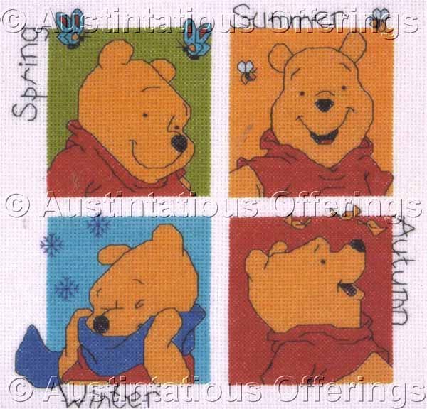 WINNIE THE POOH SEASONS CROSS STITCH KIT